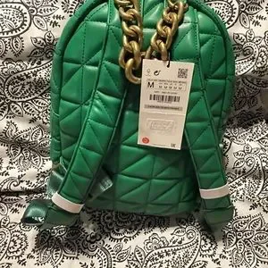 Zara | Bags | Zara Emerald Green Backpack | Poshmark display picture 1